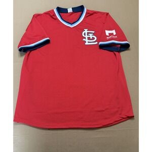 Vintage St. Louis Cardinals Baseball Jersey The Man #6 XL‎ Red Mesh